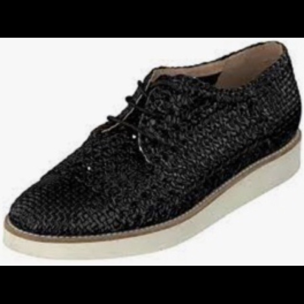 SHOES Allan K Daisha hand braided leather lace up
